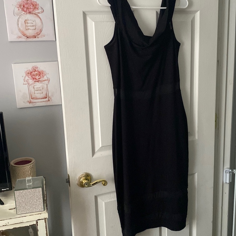 Off the shoulder evening dress